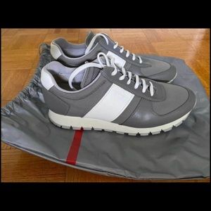 Authentic Prada sneakers. Size 38.5, comes with an authentic Prada shoe bag